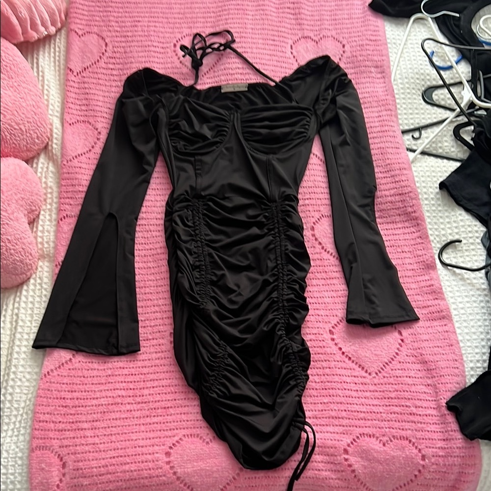 Elegant Black Off-Shoulder Dress